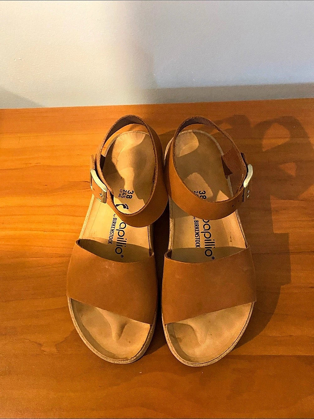 Papillio Women's Brown Buckle Sandals EU 38
